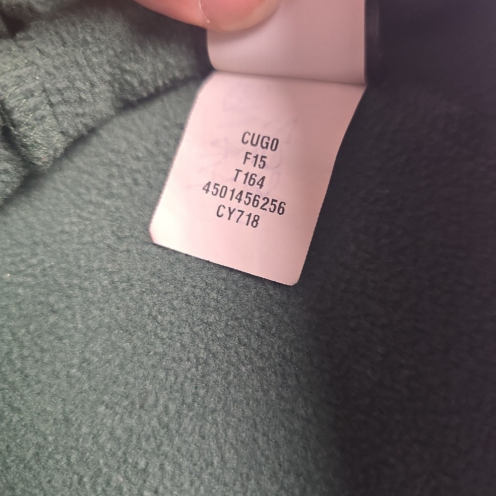 The North Face 1/2 Zip Fleece Pullover Mens Large Green Jacket EUC Long Sleeve S - Picture 7 of 11